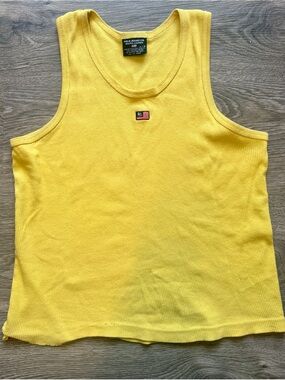 Polo Jeans Co. Ralph Lauren Yellow Ribbed Tank Top